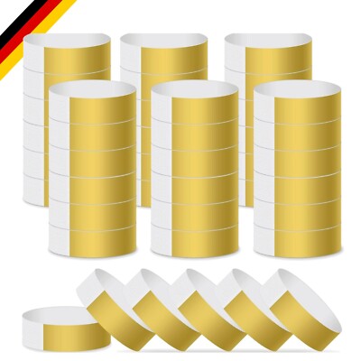 400 Stück  Gold Handgelenkband für Events   Einmaliger Einsatz, Komfort