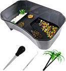 New ListingPlastic Turtle Tank Reptile Habitat Pet Terrariums Turtles Tank Aquarium Terr.
