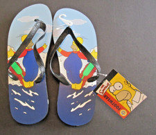 Ciabatta sandali surf vintage 2004 The Simpsons HOMER taglia 9-10 opaca groening NOS