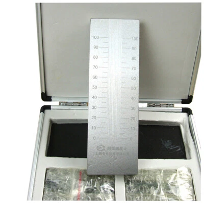 VTSYIQI Single Groove Grindometer Fineness of Grind Gauge Fineness Meter Stainless Steel