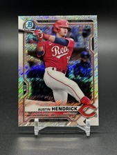 2021 Bowman Chrome Prospects Shimmer Refractors #BCP177 Austin Hendrick