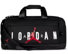 JORDAN JUMPMAN SMALL BLACK RED GYM SPORT Duffel SM0168-023 BAG SHOE POCKET NWT 