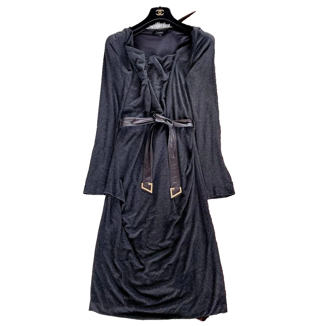 Robe Gucci taille S gris foncé manches longues formelle décontractée femme occasion