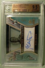 2007-08 SP ROOKIE THREADS GOLD ROOKIES #76 GLEN DAVIS AUTO JERSEY 33/50 BGS 9.5