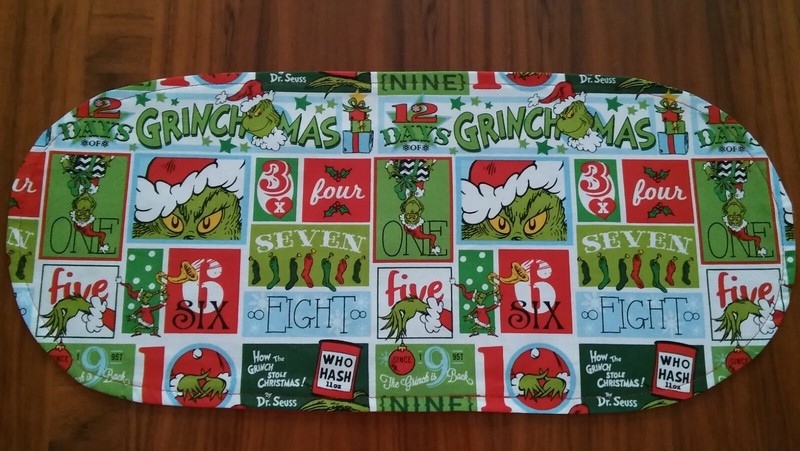 New Dr. Seuss Grinchmas--Sm Table Runner--Toilet Tank Topper--Dresser Scarf