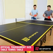 Official Size Indoor Tennis Ping Pong Table 2 Paddles and Balls Included
