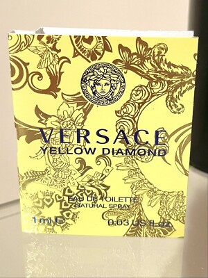 VERSACE Yellow Diamond Eau De Toilette Spray Vial .03 oz/1 ml Sample Size