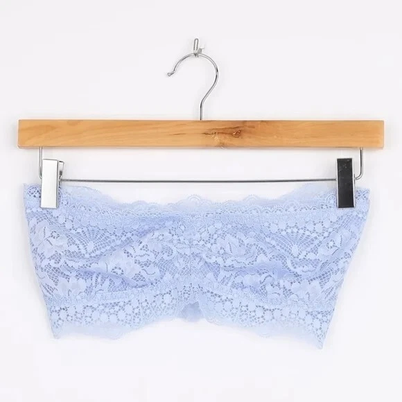 Free People Women's Small Lacey Looks Bandeau Bralette Bluemoon - Image 3 of 4