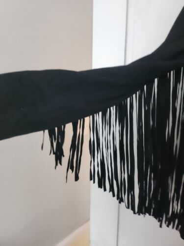 Bnwt H&m Genuine Suede Fringed Jacket UK 8 US 4 Euro 34. - Picture 7 of 12