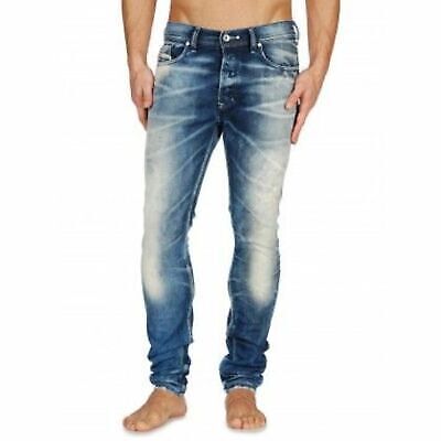 Pantalones de mezclilla para hombre diésel DELGADOS CARROTTEPPHAR 0887V ELÁSTICOS azul ITALIA PRECIO DE VENTA SUGERIDO POR EL FABRICANTE £200 - Imagen 2 de 5