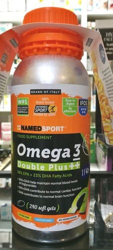 Named Sport Omega 3 Double Plus ++ 240 Perle Certificazione Ifos 5 Stelle |  eBay