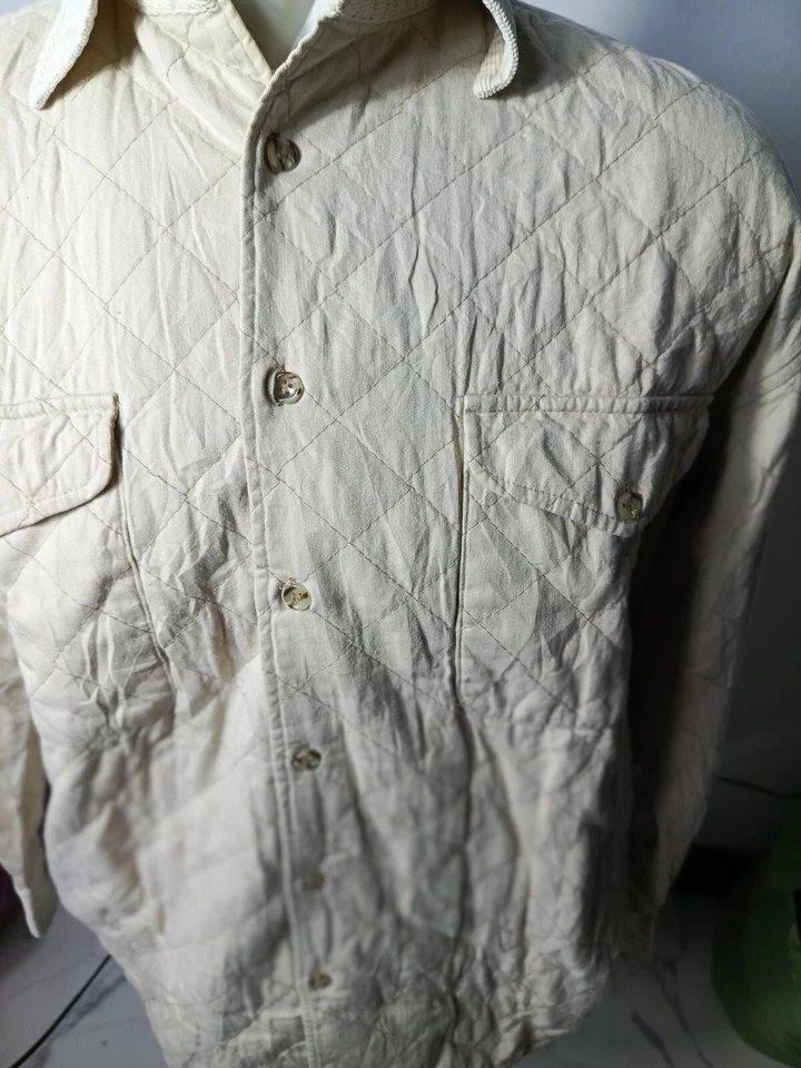 GLEE CLUB Brand Corduroy Shirt Collar Jacket Beige Long Sleeve | P:23, L:28.5 in - Image 4 of 4