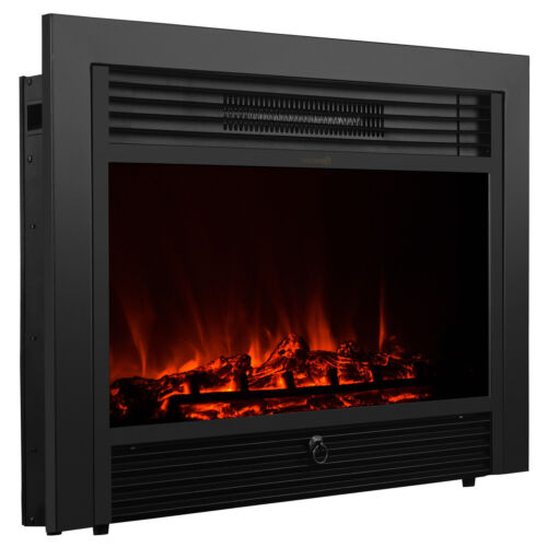 XtremepowerUS 1500W Electric Fireplace Insert Heater Adjustable Remote & Timer - Picture 1 of 6