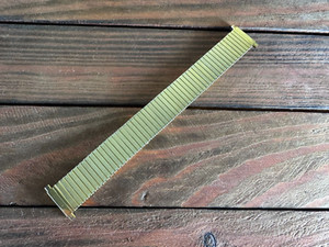 Authentic Gold plated, expandable stretch watch bracelet 22mm - 17mm