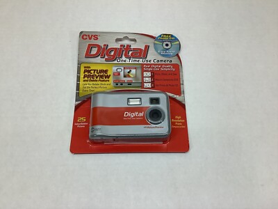 CVS One Time Use Digital Camera 25 Indoor / Outdoor Pictures High Resolution