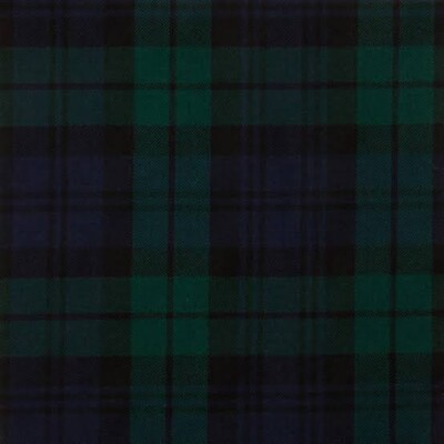 New Scottish Highland Havy Black Watch Modern Tartan 8 Yards 16Oz Acrylic Wool