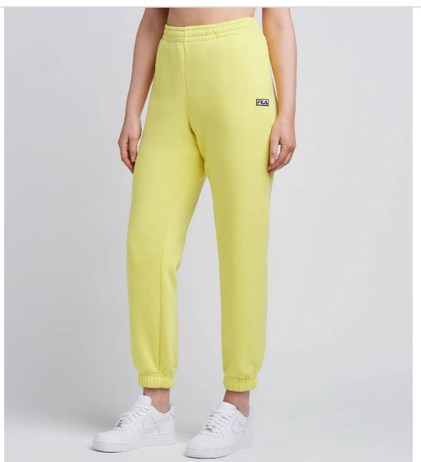 Fila Womens Lassie Full Length Joggers Yellow Size M