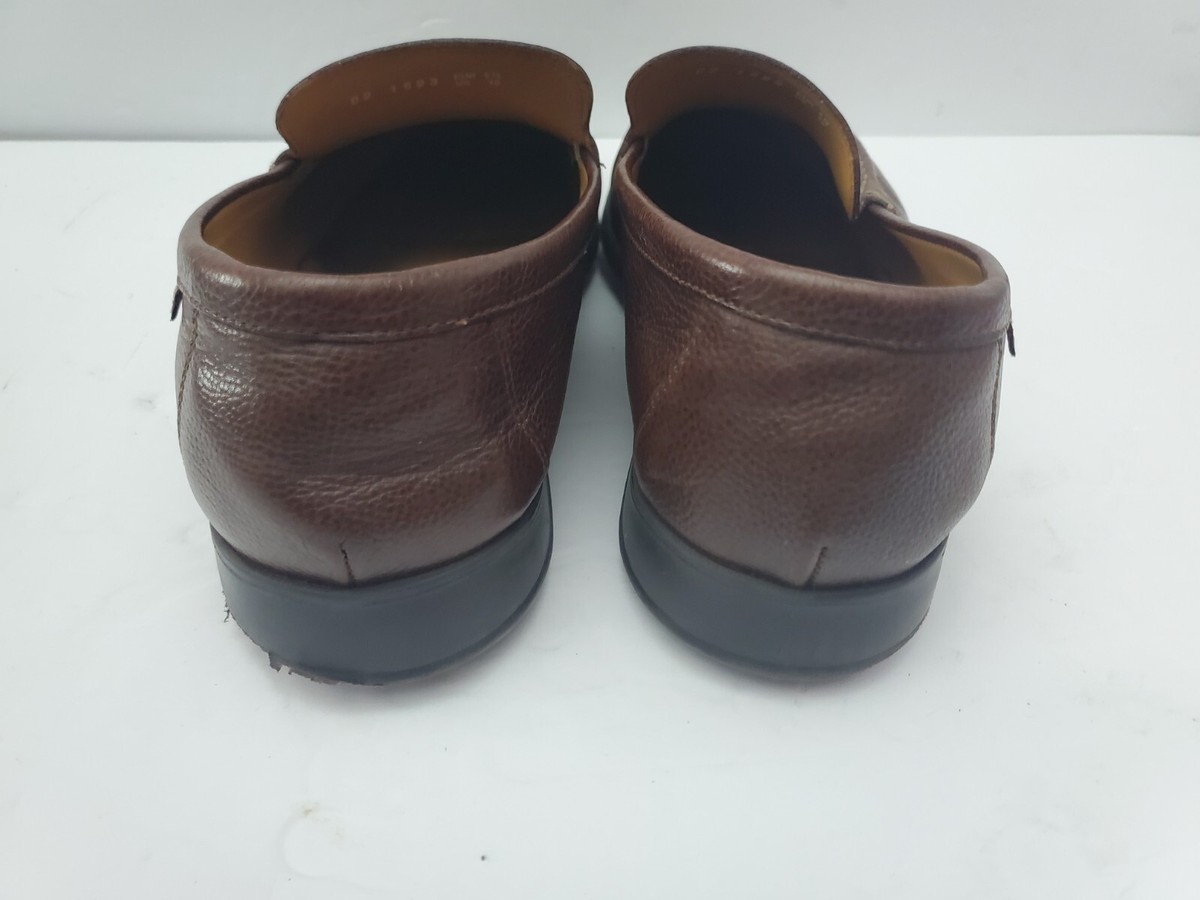 Mephisto Henri Chestnut Brown Pebbled Leather Slip-On Loafers Size 11.5 Men main image 2