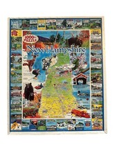 Jigsaw Puzzle New Hampshire- Lg Pieces - White MNT Puzzles Made In USA-Games