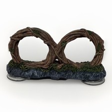 REPTI ZOO Reptile Gecko Vine Dual Feeder Ledge w/suction Cups missing Bowls 