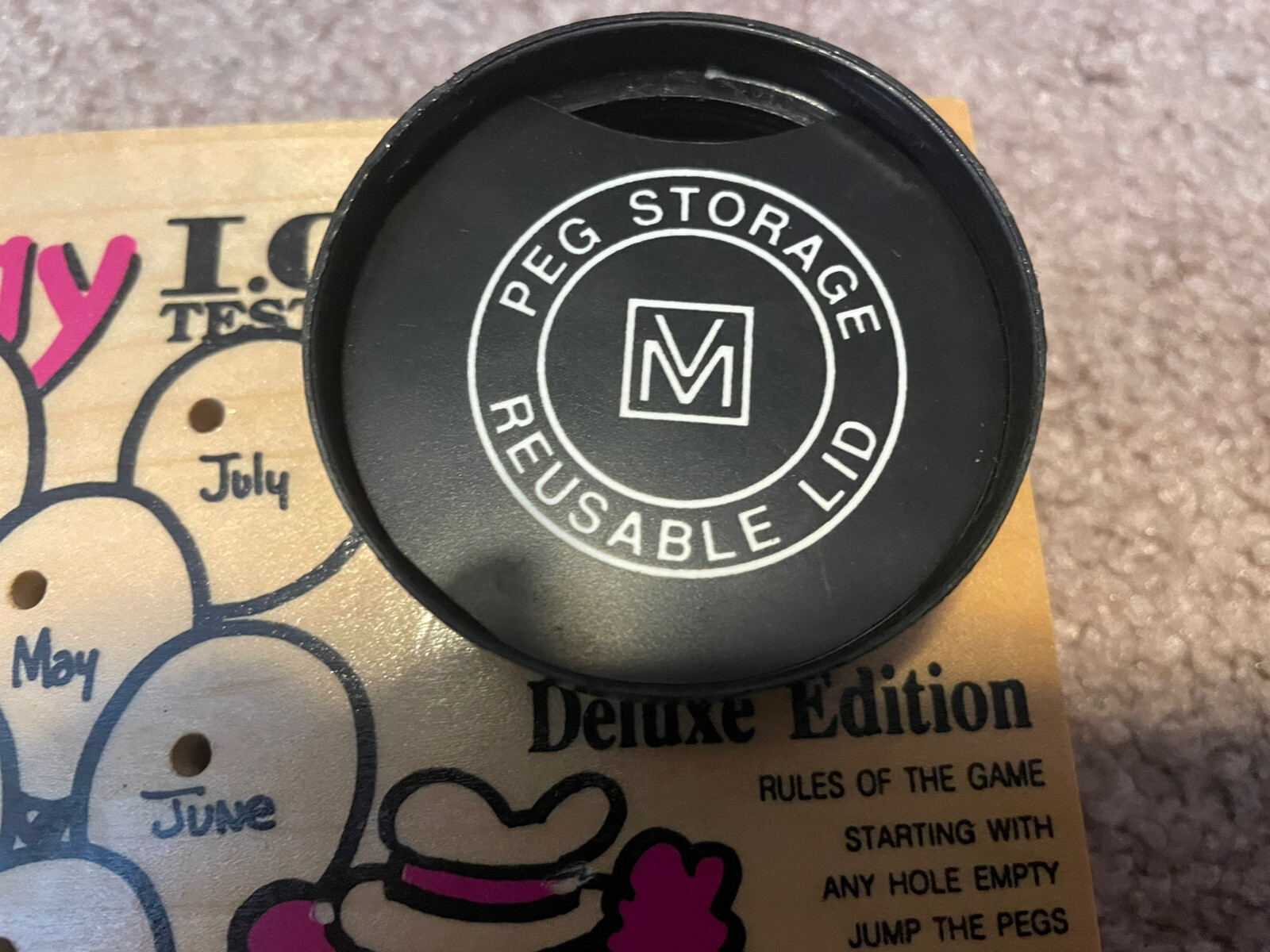 Vintage 1978 The Original Birthday IQ.Tester  Deluxe Edition Wood Game USA Made