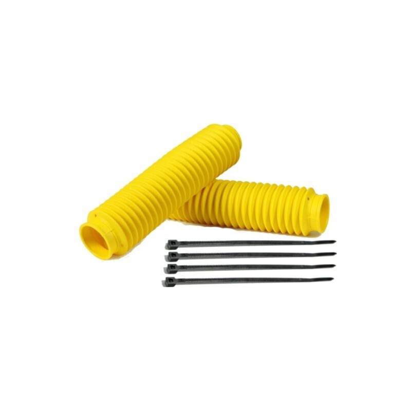 Protection amortisseurs PROGRIP jaune protège les joints spis des projections de terre et pierres