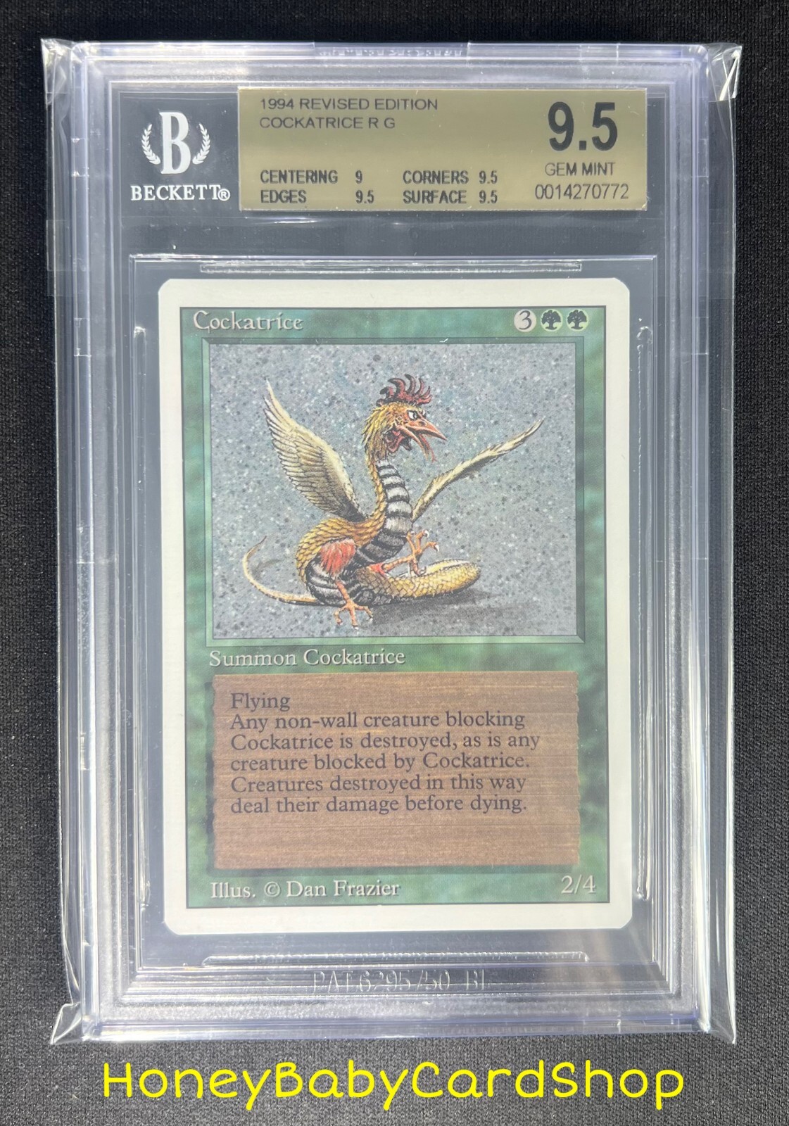 MTG 3rd Edition Revised 1994 Cockatrice BGS 9.5 GEM MINT Old School 93/ ...