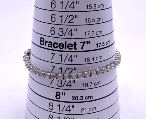 Lote de 5 pulseras de tenis de plata de ley .925. Lote.69 - Imagen 10 de 10