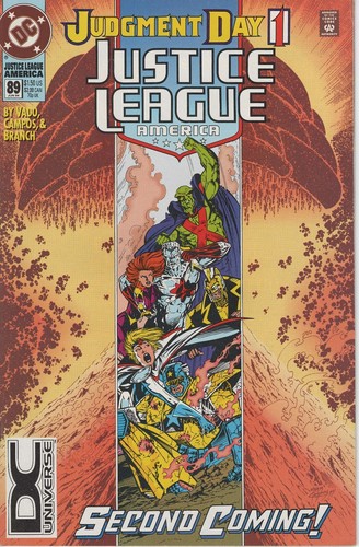 1994 Justice League AMERICA #89 RARE DC Universe Logo Variant! Nice!