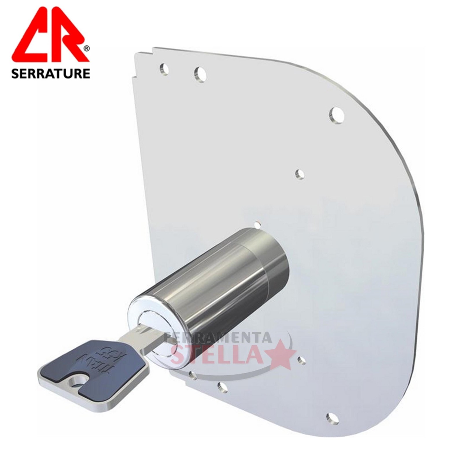 CILINDRO CON CHIAVE EUROPEO K55 MM 60 x SERRATURE MARCA CR RICAMBIO x SICUREZZA