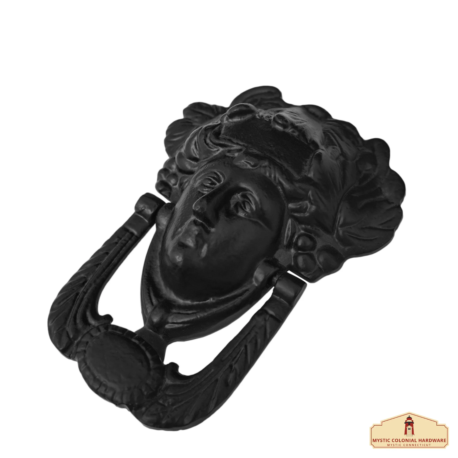 Cast Iron Door Knocker Goddess Athena Rustic Home D?cor Hardware Accessory, 6.5