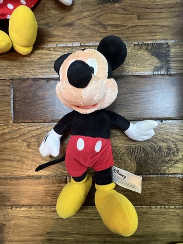 Disney - Mickey und Minnie Paar Stofftier Plüschtier 10 Zoll hohe Bohnen - Bild 7 von 8