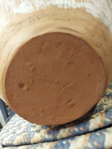 Terra Cotta Studio Pottery Vase with incised and painted decor - Picture 5 of 5