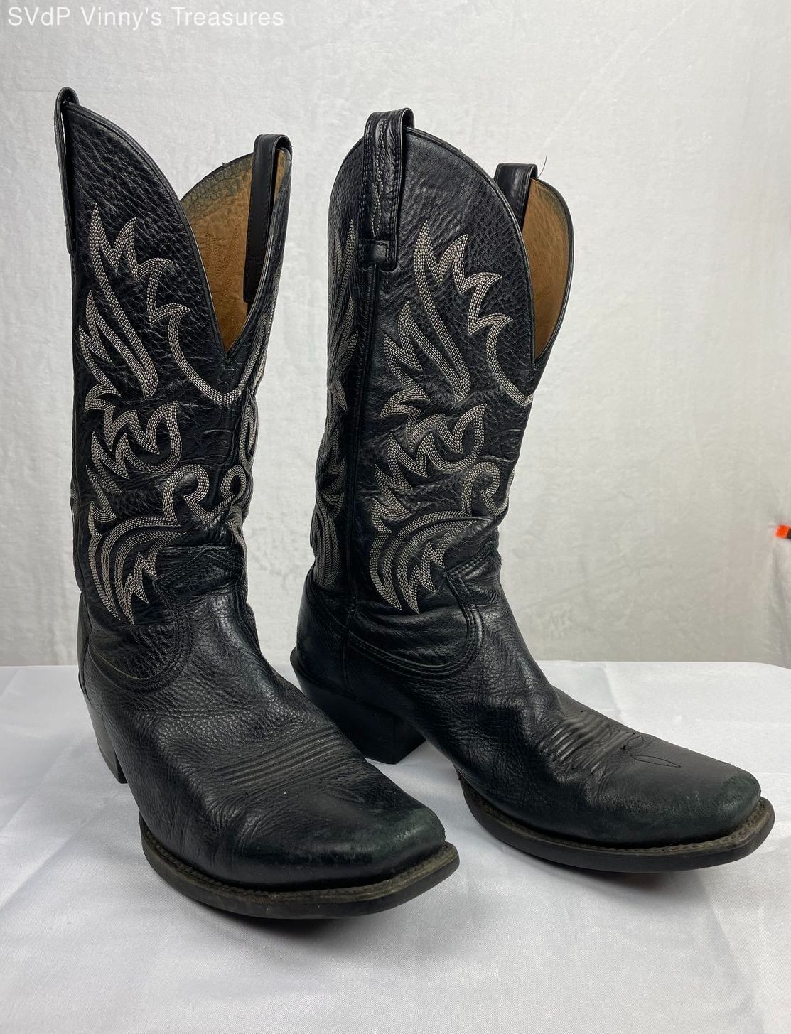Ariat Western Performance Square Toe Black Leathe… - image 1