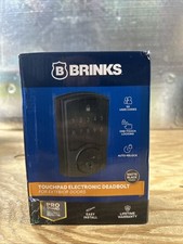 Brinks Keyless Entry Electronic Touchpad Door Lock, Backlit Keypad Deadbolt-Used