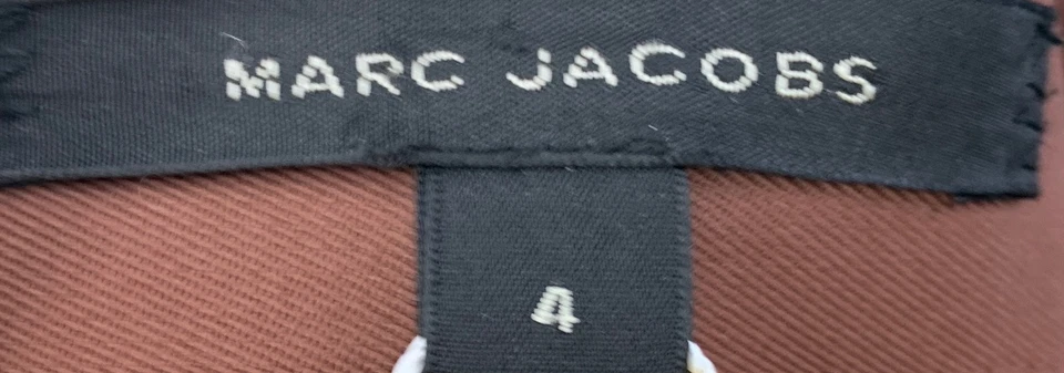 Marc Jacobs Womens Brown Polyester A-Line Skirt sz 4 - Image 4 of 4