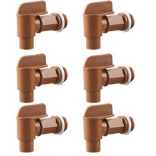 6Pcs 3/4 Drum Faucet PE Plastic Male Barrel Faucet for 5, 6 Gallon Plastic o...