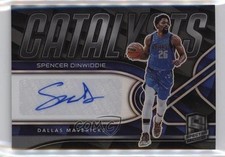 2021-22 Panini Spectra Catalysts Signatures 96/99 Spencer Dinwiddie Auto 7rf