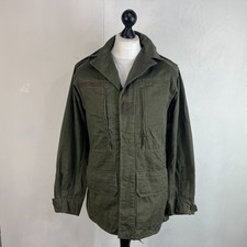 Vintage 1983 Socovet French Army Jacket Fatigue Smock Olive Green size 92C (M)