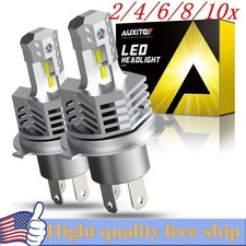 2/4X H4 9003 LED 6000K White Headlight bulb Kit HighLow Beam Bright 100W 14000LM