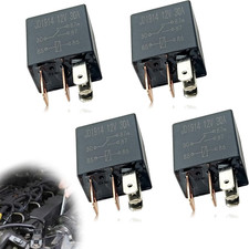 4Pcs 5 Pin 12V 30A Relay, Car Starter Switch Relays, Multi Purpose Automotive Re