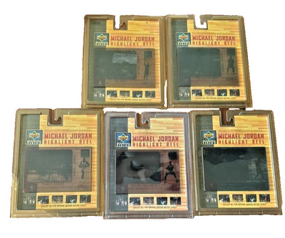 MICHAEL JORDAN 1997 UPPER DECK DIAMOND VISION HIGHLIGHT REEL SET OF 5 BULLS HOF