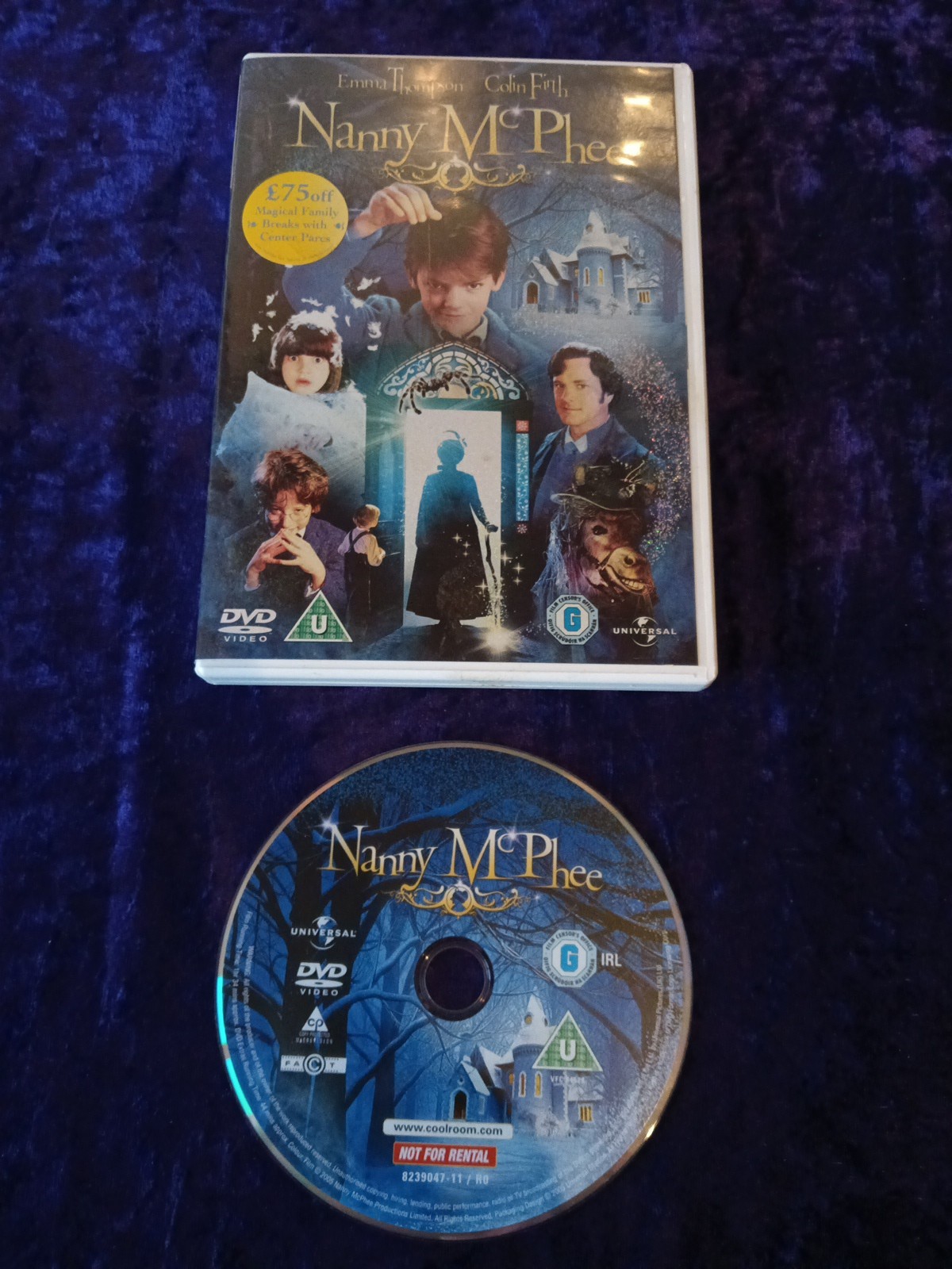 DVD NANNY MCPHEE EMMA THOMPSON COLIN FIRTH UK REGION 2 FAMILY FILM