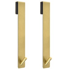 Shower Door Hooks Extended Over Door 10 Inch 2 Pack Stainless Steel Gold
