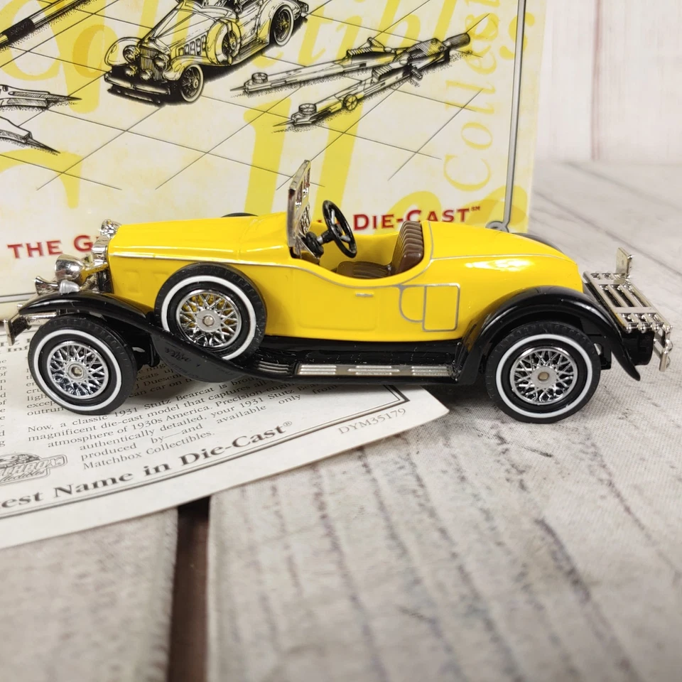 Matchbox Dinky 1931 Stutz Bearcat Yellow Diecast Car DYM35179 - NEW OPEN BOX - Image 2 of 4