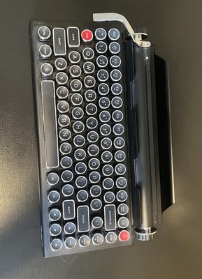 Qwerkywriter Mechanical USB Wireless Keyboard Black English QWERTY Layout