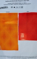 Badeanzug  Bikini Stoff Sport-Lycra Multicolor rot oder orange mit Lackfinisch