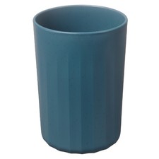 Simple Toothbrush Cup 2.8 x 2.8 x 3.9" Bathroom Tumbler Dark Blue