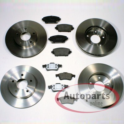 Bremsen Set Ø 321 mm + Ø 315 mm + Beläge vorne hinten für Opel Zafira Tourer C