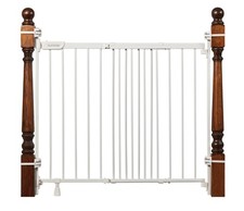 Extra Wide 2-in-1 Stairway and Hallway Baby Safety Gate Pets Fence Walk-Through